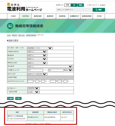 楽天モバイルのプラチナバンドの開局リスト