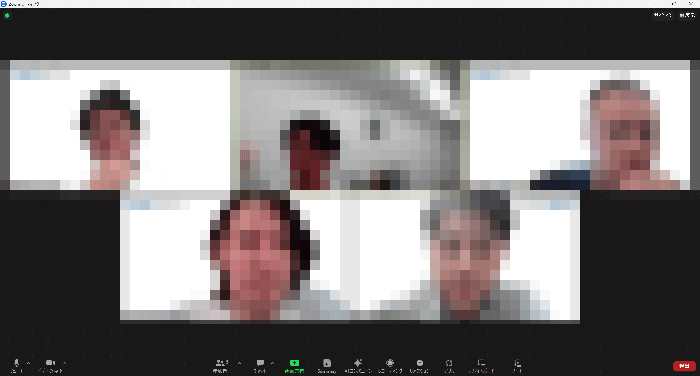 Zoom中のスクリーンショット画像